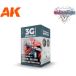 Ak Interactive Set de Peinture - Wargame Set : Non Metallic Metal Silver (W.B)