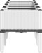 vidaXL Plantenbak met poten 160x40x42 cm polypropeen wit
