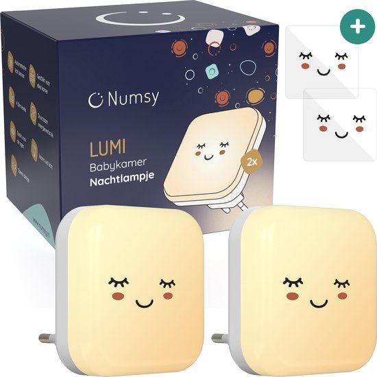 Numsy Babykamer Nachtlampje Stopcontact - Automatische Lichtsensor - 2 Stuks