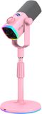 FIFINE AM8 PROS - USB / XLR Studio Microfoon - Roze