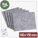 Quadrios 26SA115 Viltglijders Zelfklevend, Rond Grijs (l x b x h) 100 x 150 x 4 mm 5 stuk(s)