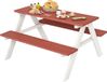 Outsunny Banc de pique-nique pour enfants - Bois de sapin - 89x79x50cm - Marron