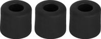 Deltafix Deurbuffer - 3x - deurstopper - zwart - rubber - 30 x 25 mm - schroefbevestiging