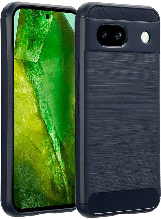 imoshion Hoesje - Geschikt voor Google Pixel 8a - Brushed Backcover - Donkerblauw