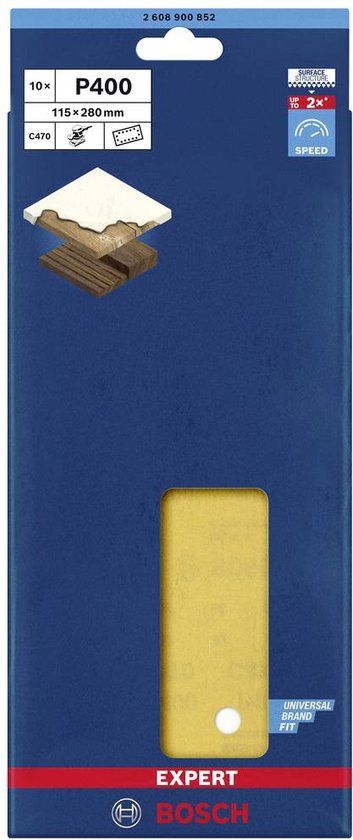 Bosch EXPERT C470 - Oscillerend schuurpapier - 280 x 115 mm - K100 - 10 stuks