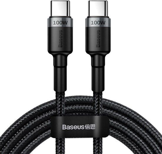 Baseus Cafule Series USB-C Kabel - 2m - Grijs