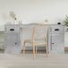 Maison Exclusive - Bureau avec meuble, gris béton, bois composite