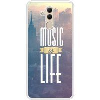 Huawei Bedrukt siliconen hoesje compatibel met Mate 20 Lite Music is life