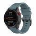 By Qubix - Geschikt voor Garmin bandje - 20mm Quickfit - Siliconen sportbandje - Grijsblauw - Geschikt voor Garmin Fenix 8 - 43mm