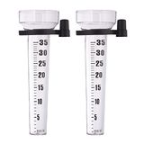 Merkloos / Sans marque Relaxdays 4x regenmeter - set - neerslagmeter - in tuin - kunststof - regen meter