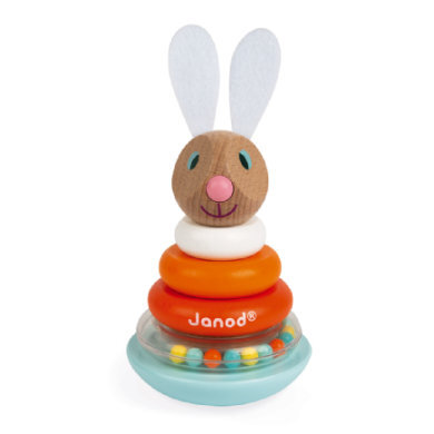 Janod ® Lapin Stapeltuimelaar konijn - Oranje