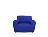 GEMITEX Magico Stoelbeschermer van stof, eenkleurig, elastisch, polyester, elektroblauw, stoel met rugleuning tot 120 cm