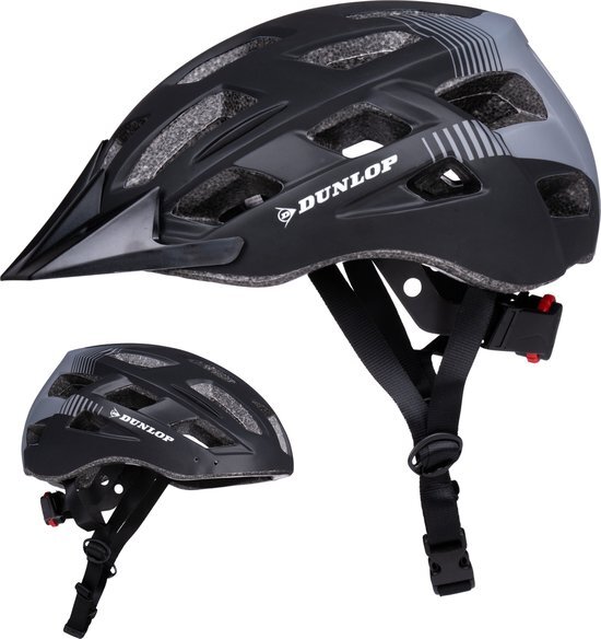 Dunlop Mountainbike Fietshelm - Maat L - Verstelbaar 58-61cm - Zwart