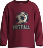 NAME IT - NMMVUX LS TOP - Jongens - Lange mouwen shirts - Maat 92 - Rumba Red