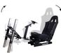 TUBBZ REBBLERS® PRO Premium Racing Cockpit - Race Simulator + Vloermat - Verstelbaar van Formula naar GT/Rally - Zwart