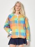 APRICOT APRIT GmbH Omkeerbaar geruit fleece gewatteerd jack