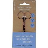 Sanodiane Nail Scissors 80 Curved Pink 1 Unit