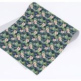 Fleurs Stickers Adhésifs Pour Relooking - Fleurs - 60x180 Cm - Adhésif Brillant