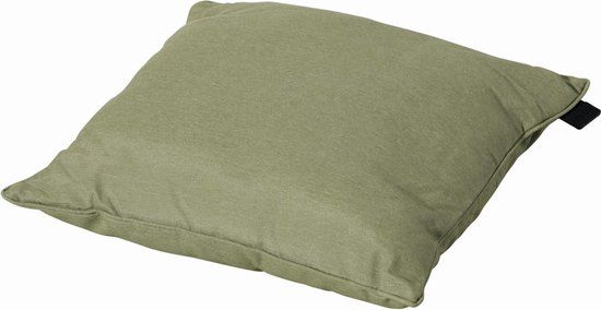 Merkloos Madison 2 stuks! Kussen 45 x 45 Sage piping Panama Sage