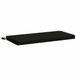 vidaXL Coussin de banc SOEST 100% Polyester Noir 60 x 40 x 5 cm