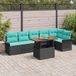 Prolenta Maison Exclusive Tuinset met 7 delen, zwarte polyrotan