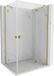 Mexen Mist-H Duo cabine de douche à ouverture droite 70 x 95 cm, transparent, or