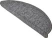 Beautissu ProStair - Trapmatten voor Smalle Trappen 55x15 cm - 15 Stuks - Trapmat Zelfklevend Afgerond - Grijs