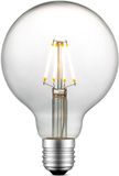 Home Sweet Home Edison Vintage E27 LED filament lichtbron Globe - Helder - 9.5/9.5/13.5cm - G95 Deco - Retro LED lamp - Dimbaar - 4W 440lm 3000K