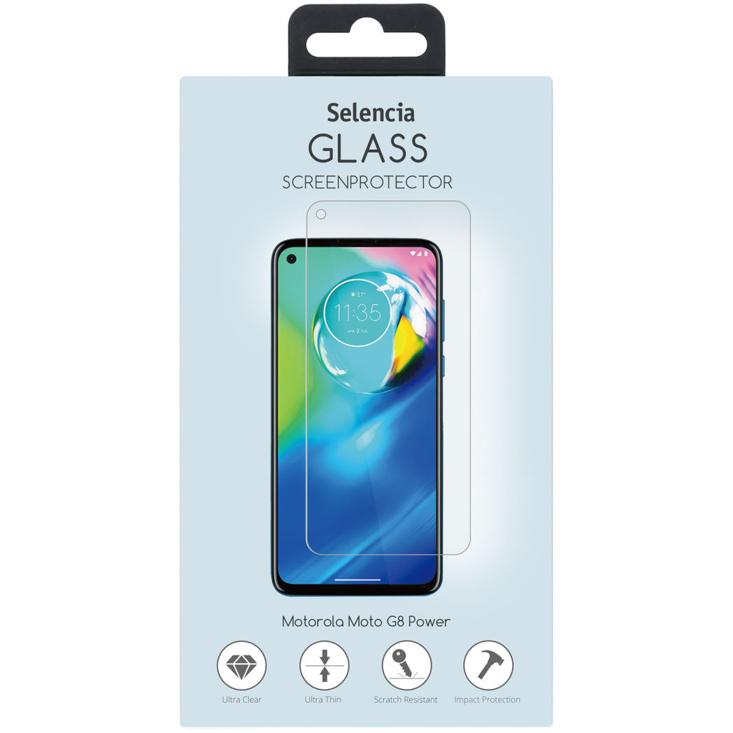 Selencia Glas Screenprotector voor de Motorola Moto G8 Power