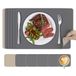 KitchenBoss Placemats Wasbare placemats Tafelmatten: Set van 6 placemats en onderzetters Hittebestendig Antislip Dubbelzijdig (43 x 30 cm)