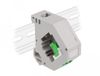 Delock Adaptateur rail DIN avec Keystone LC Duplex femelle vers LC Duplex femelle vert