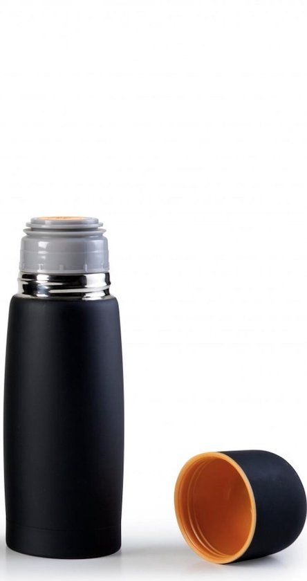 Ibili Thermosfles - 1L - Zwart - RVS - Dubbelwandig - Isolerend