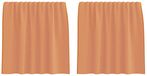vidaXL - Voile gordijnen met roedezakken - 2 stuks - Terracotta