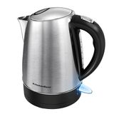 KitchenBoss Bouilloire électrique 1,7L Inox, Bouilloire rapide 2200W avec filtre anti-calcaire, indicateur de niveau d'eau, arrêt automatique et protection contre l'ébullition à sec, base pivotante à 360°