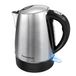 KitchenBoss Bouilloire électrique 1,7L Inox, Bouilloire rapide 2200W avec filtre anti-calcaire, indicateur de niveau d'eau, arrêt automatique et protection contre l'ébullition à sec, base pivotante à 360°
