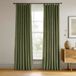 HPD Signature Gordijnen, fluweel, thermische verduisteringsgordijnen, voor woonkamer, 213 cm lang (1 paneel), roedezak, isolerend, raamgordijnen, 127 x 213 cm (b x l), groen (Hunter Green)
