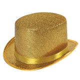 Bristol Novelty BH467 Gold Top Hat Lurex, Unisex-Volwassene, One Size