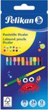 Pelikan 700146 Kleurpotloden BRB12LN, bicolor, rond, 12 potloden met 24 kleuren