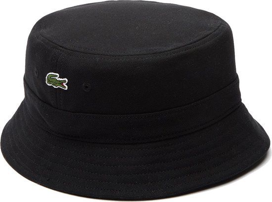 Lacoste Hoed RK2056 Zwart Bucket Hat - Maat M