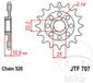 Jt Sprockets Jtf707.15 Steel Voortandwiel Zilver 15t