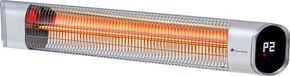 Blumfeldt Dark Wave radiateur infrarouge, chauffer de terrasse, 2000 W, argent