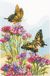 Vervaco Telpakket kit Koninginnepages op paarse bloemen - PN-0156329