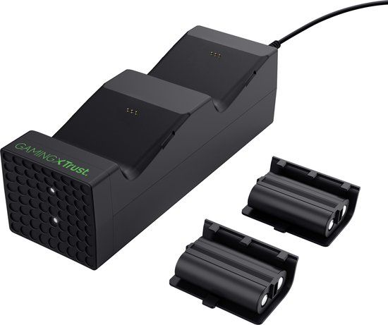 Trust GXT 250 Dubbel Oplaaddock - Xbox Series X - Xbox Series S - Zwart
