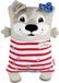 Nici Peluche chien avec fonction réversible 30x20 - coussin réversible