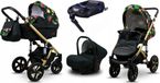 BabyLux® Sky Lark | Set de poussette 4 en 1 | Paradise Flowers | Poussette combinée | Ensemble de poussettes