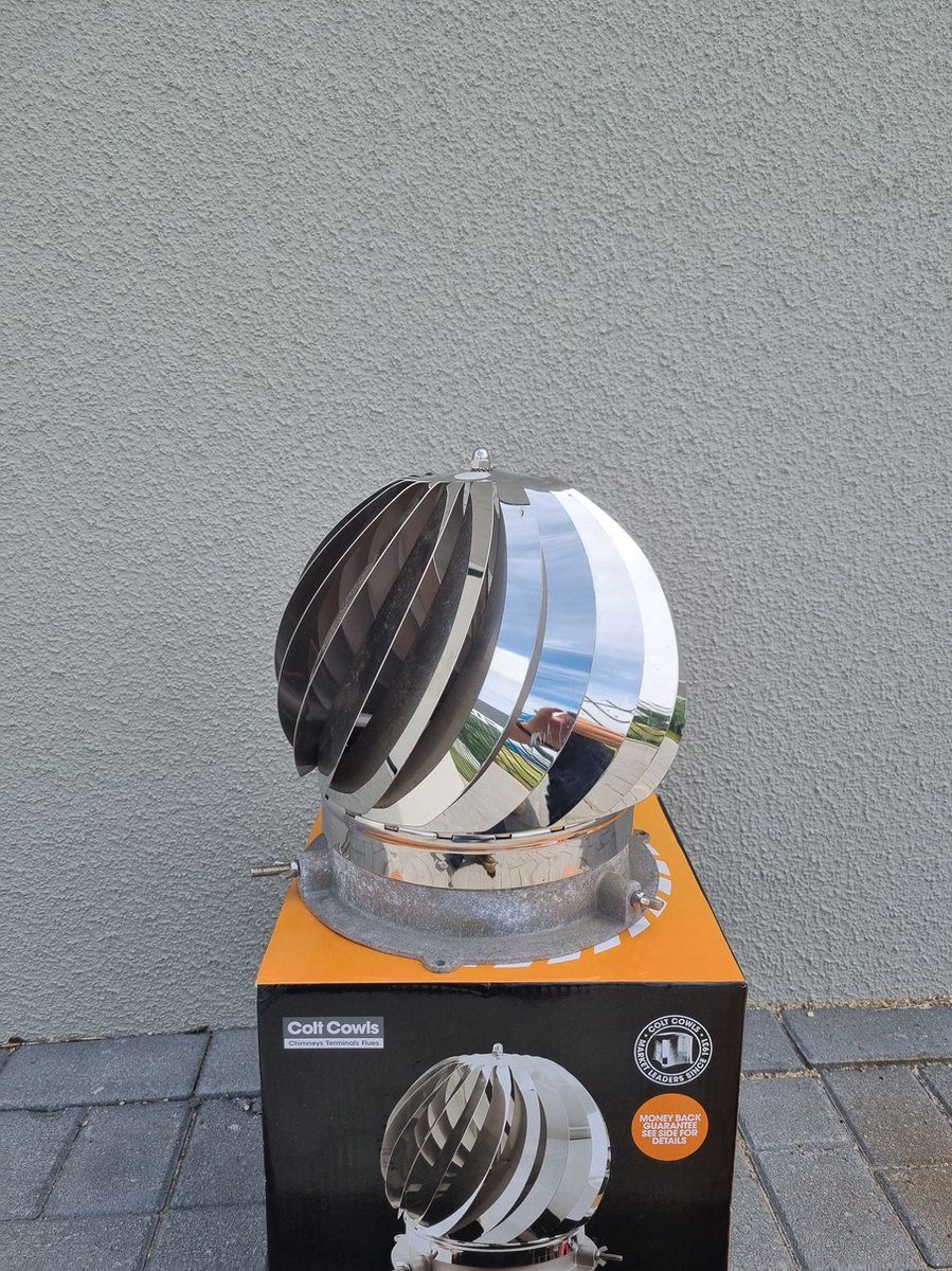 Colt Cowls Rotorvent Turbolite schoorsteenkap - RVS