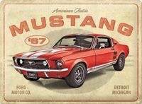Nostalgic Art Merchandising Wandbord - Ford Mustang GT 1967 American Classic