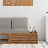 vidaXL Buitenhoekbank Naturel Massief Acacia Hout 91 x 63 x 73 cm