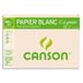 Canson 200027107 tekenpapier, generfd, A4, 180 g, wit, 10 stuks