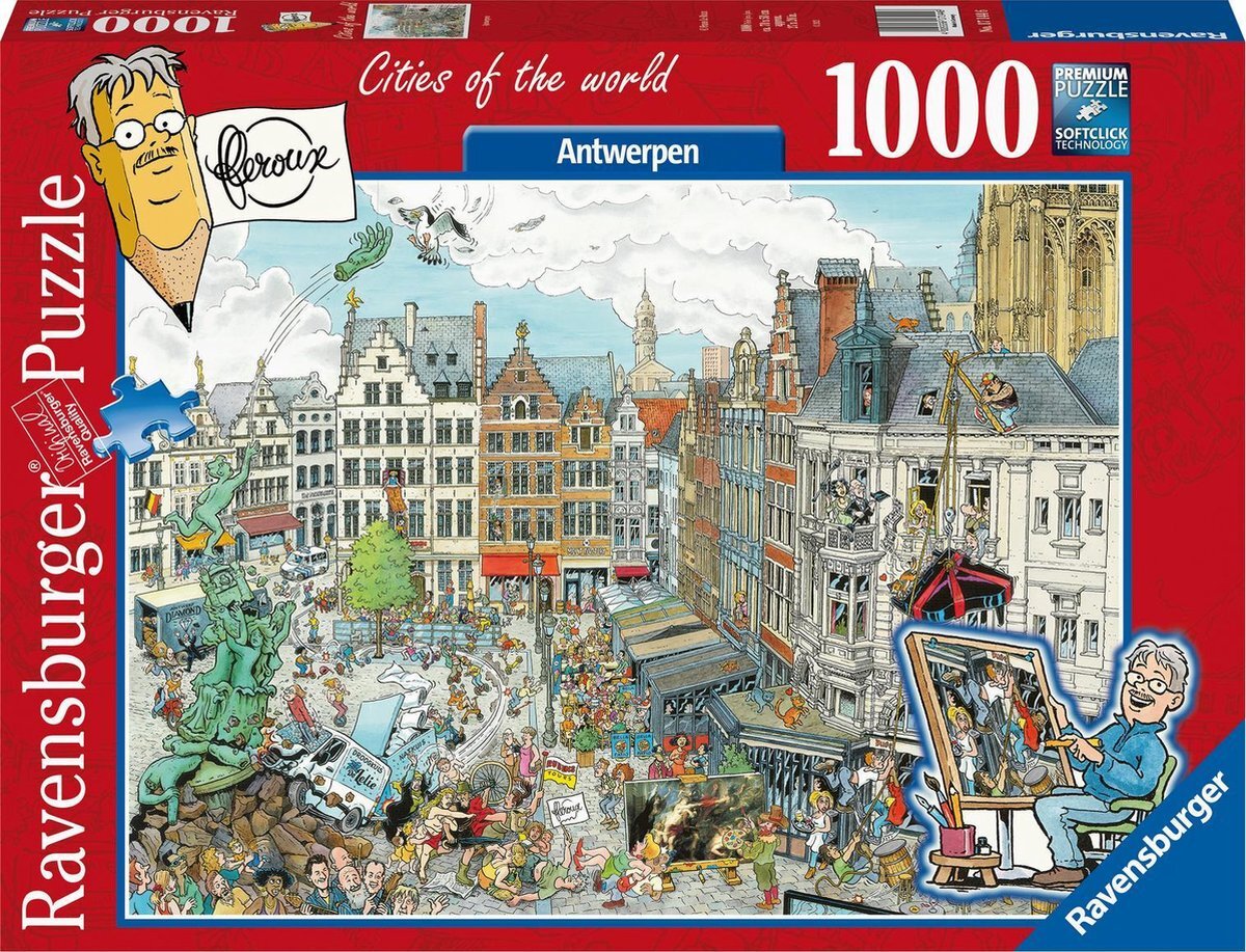 Ravensburger puzzel Fleroux Antwerpen- legpuzzel - 1000 stukjes